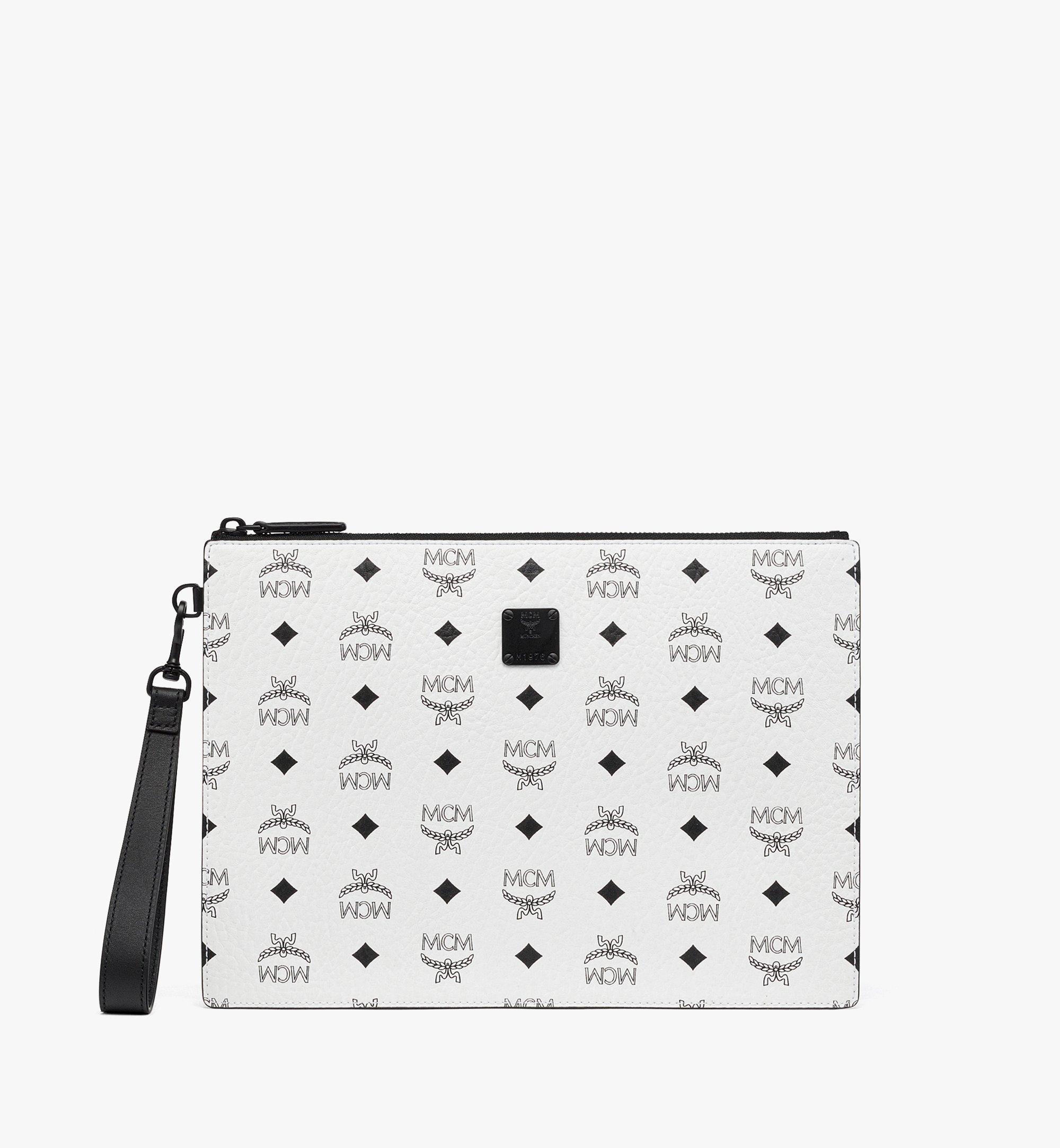 Mcm best sale wristlet pouch